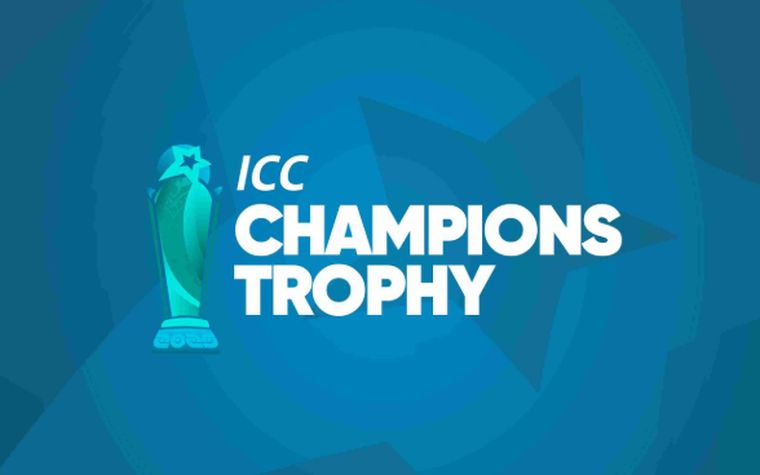 ICC Champions Trophy branding.