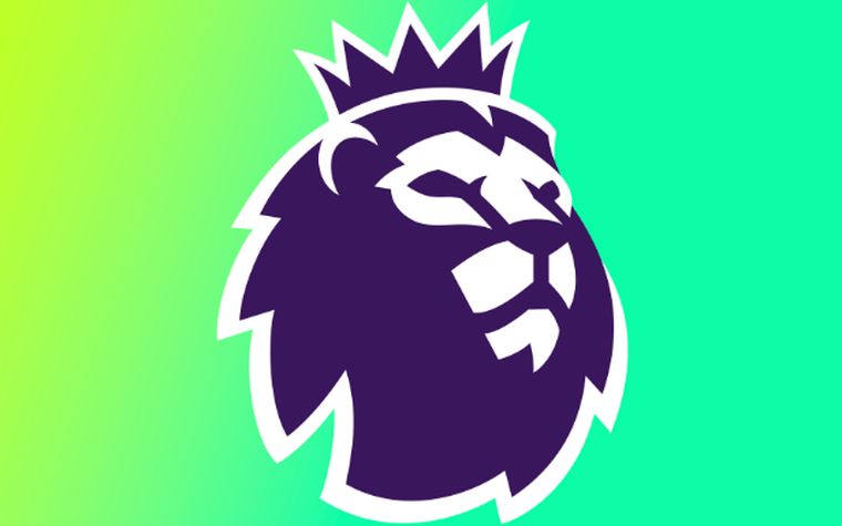 The Premier League lion crest.